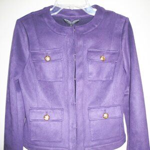 WHBM Amethyst Jacket w/ Gold Buttons Size 6  NWT